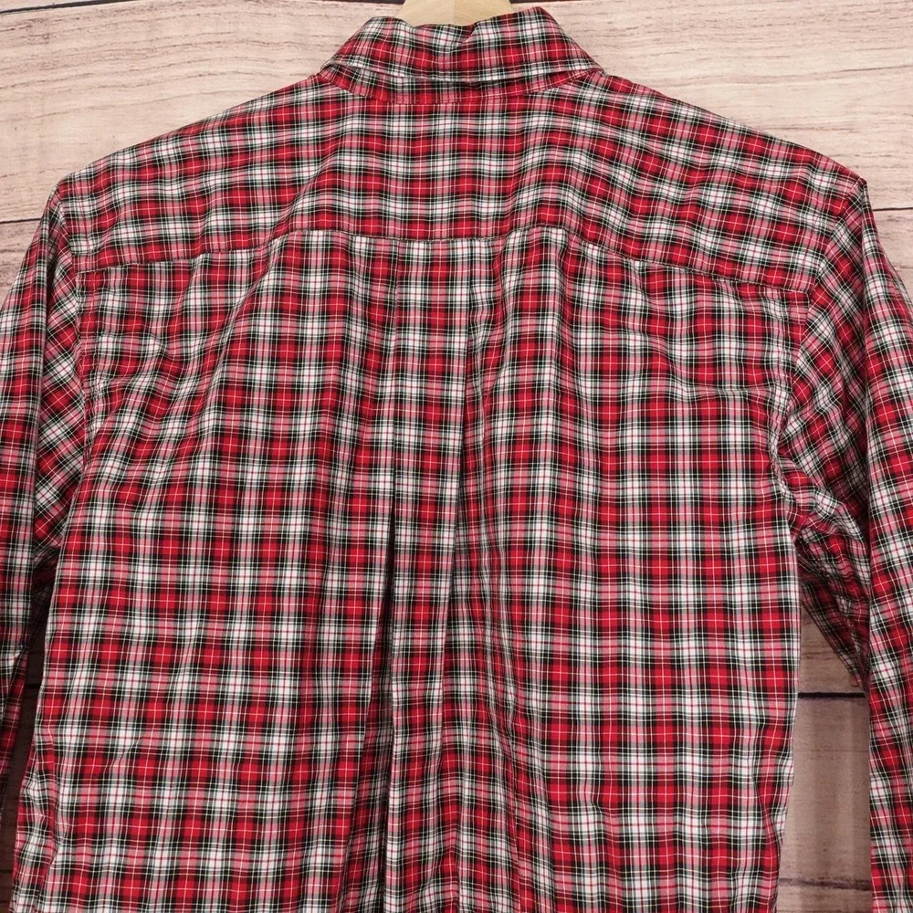 Ralph Lauren Shirt Boys Large Plaid Button Down Long Sleeve Pony Classic POLO